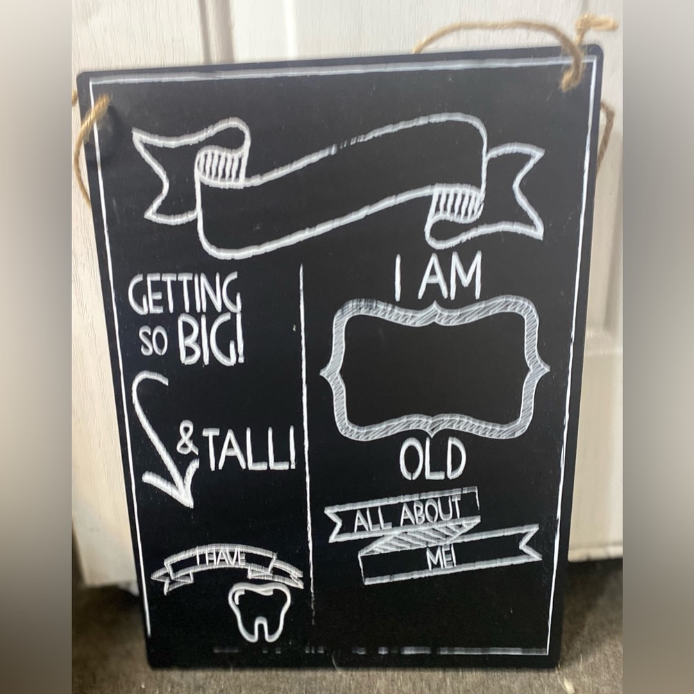 All about me chalkboard